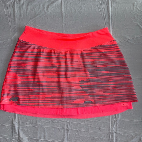 New Balance Pink and Gray Skater Mini Skirt - Picture 1 of 5